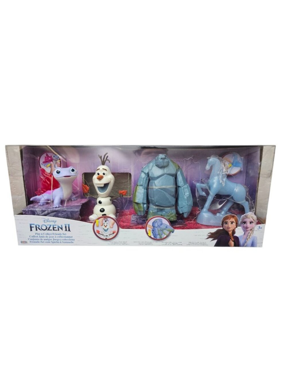 Disney Frozen 2 Play Set With Fire Spirit, Spinning Olaf,earth Giant,water Nokk